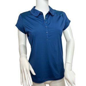 Adidas x Stella McCartney Women’s Golf Polo Shirt Blue M Short Sleeves Collar